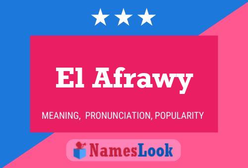 Poster del nome El Afrawy