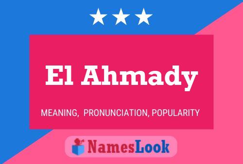 Poster del nome El Ahmady