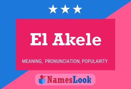 Poster del nome El Akele