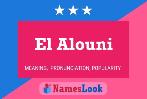 Poster del nome El Alouni