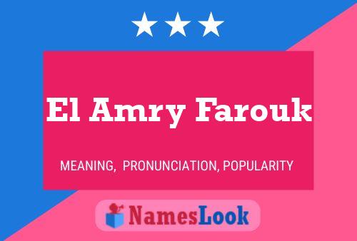 Poster del nome El Amry Farouk