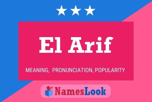 Poster del nome El Arif