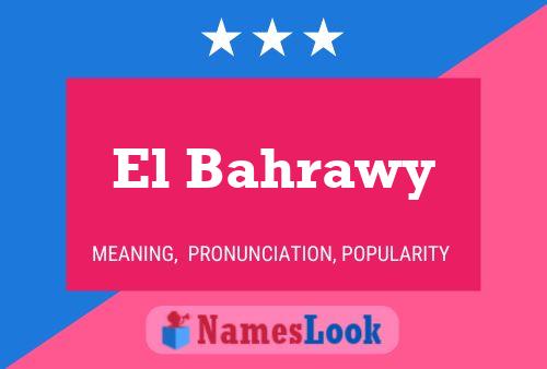 Poster del nome El Bahrawy