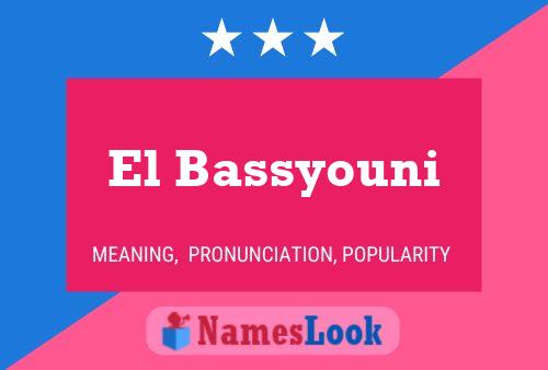 Poster del nome El Bassyouni