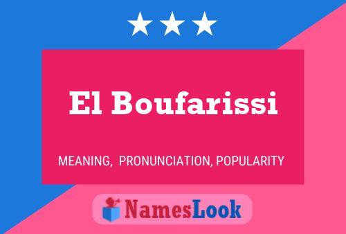 Poster del nome El Boufarissi