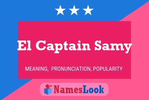 Poster del nome El Captain Samy