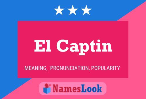 Poster del nome El Captin