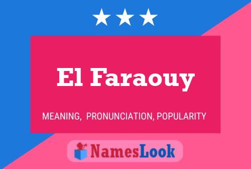 Poster del nome El Faraouy