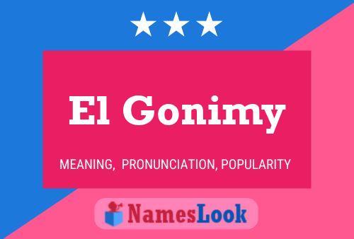 Poster del nome El Gonimy