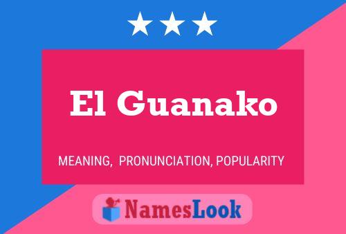 Poster del nome El Guanako