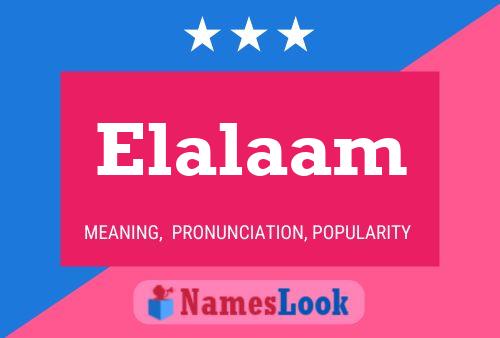 Poster del nome Elalaam