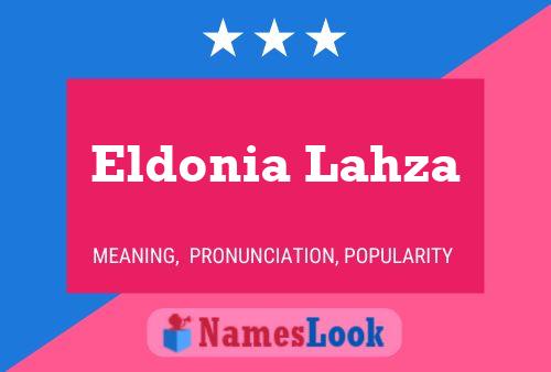 Poster del nome Eldonia Lahza