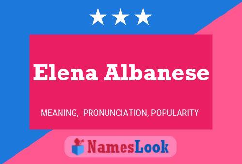 Poster del nome Elena Albanese