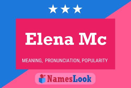 Poster del nome Elena Mc