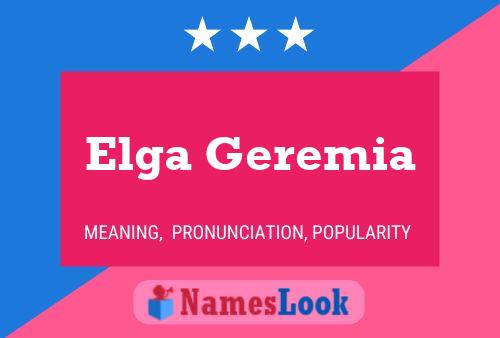 Poster del nome Elga Geremia