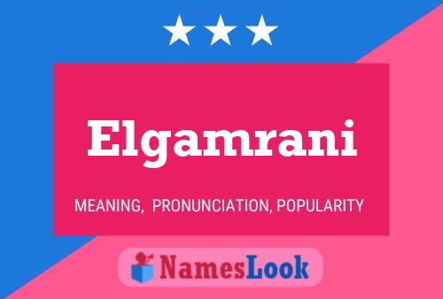 Poster del nome Elgamrani