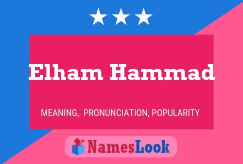 Poster del nome Elham Hammad