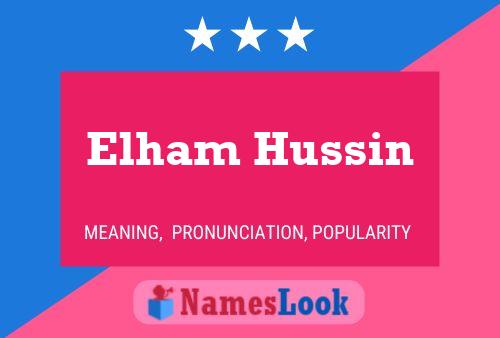 Poster del nome Elham Hussin