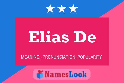 Poster del nome Elias De