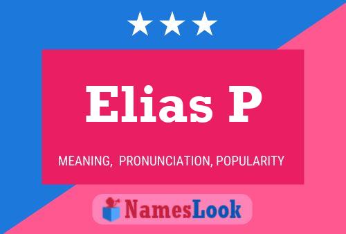 Poster del nome Elias P