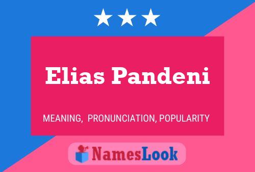 Poster del nome Elias Pandeni