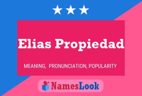 Poster del nome Elias Propiedad