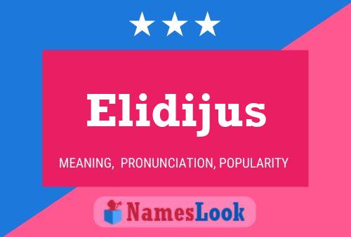 Poster del nome Elidijus