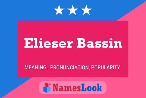 Poster del nome Elieser Bassin