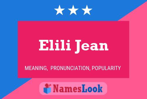 Poster del nome Elili Jean