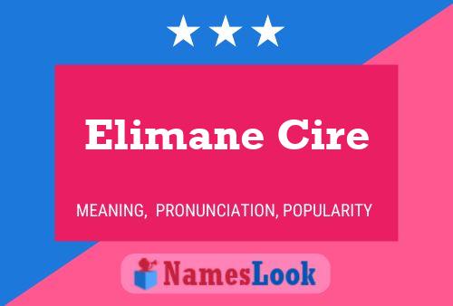 Poster del nome Elimane Cire