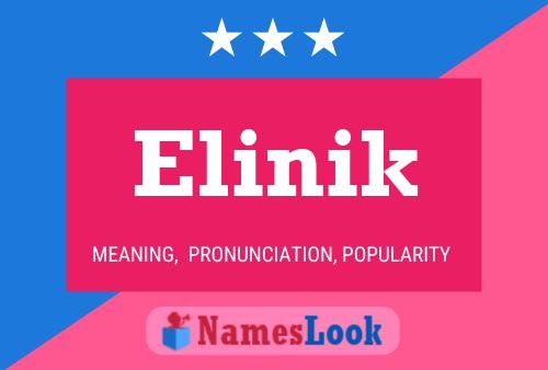 Poster del nome Elinik