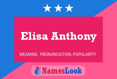 Poster del nome Elisa Anthony