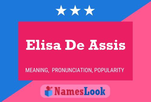 Poster del nome Elisa De Assis