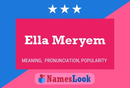 Poster del nome Ella Meryem