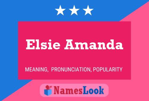 Poster del nome Elsie Amanda