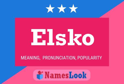 Poster del nome Elsko