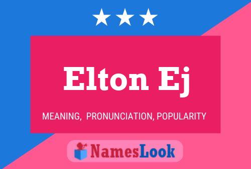 Poster del nome Elton Ej