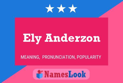 Poster del nome Ely Anderzon