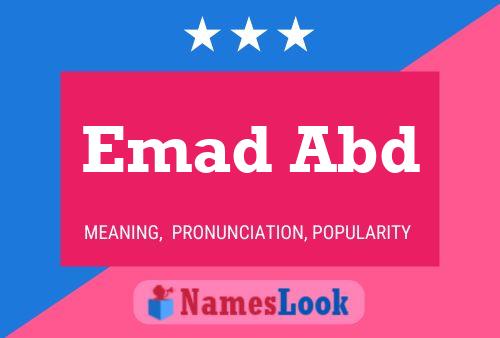 Poster del nome Emad Abd