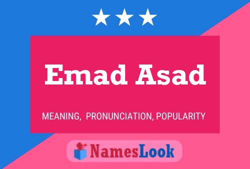 Poster del nome Emad Asad