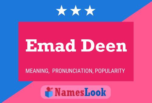 Poster del nome Emad Deen