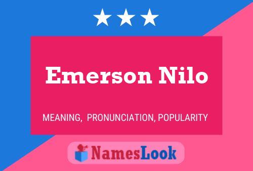 Poster del nome Emerson Nilo