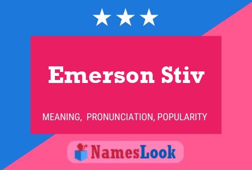 Poster del nome Emerson Stiv