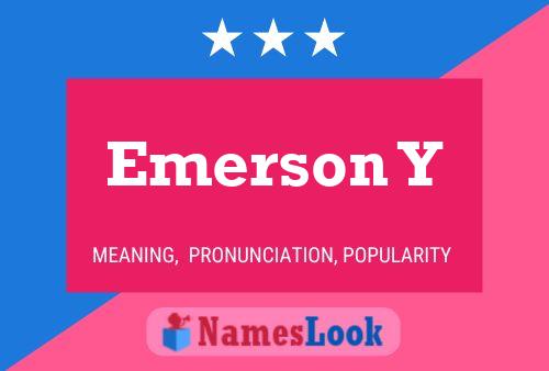 Poster del nome Emerson Y