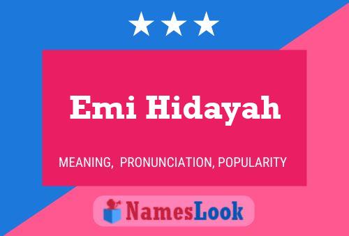 Poster del nome Emi Hidayah