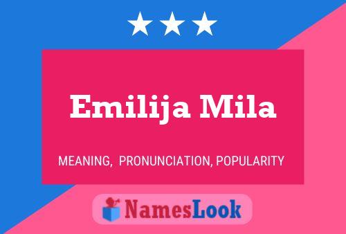 Poster del nome Emilija Mila