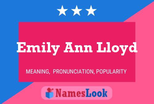 Poster del nome Emily Ann Lloyd