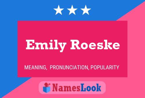 Poster del nome Emily Roeske