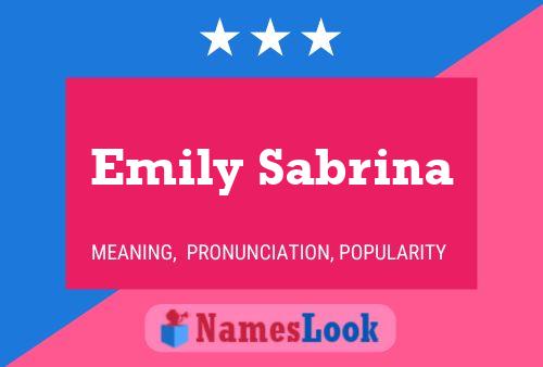 Poster del nome Emily Sabrina