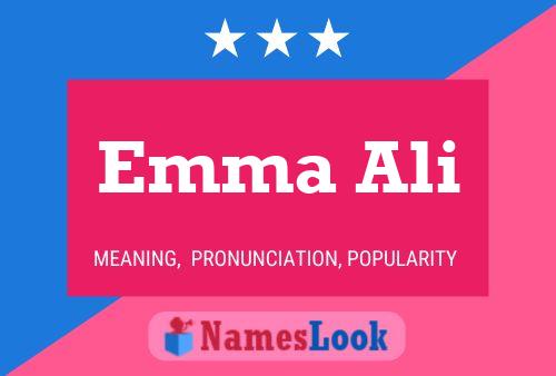 Poster del nome Emma Ali